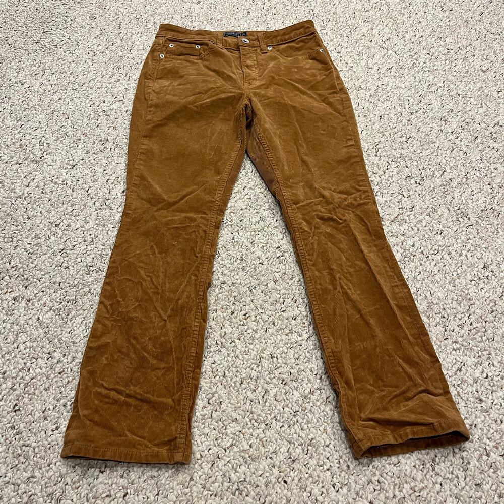 Vineyard Vines Mid Rise Kick Flare Corduroy Pants 27 Brown Fall Preppy Casual